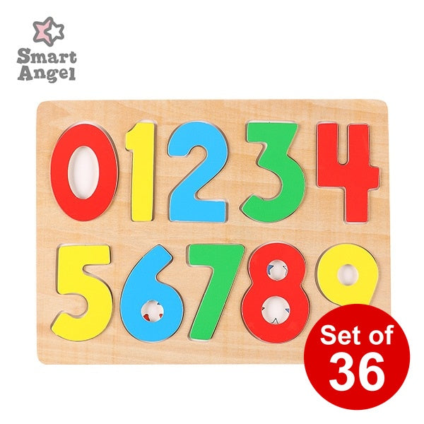 [ ケース販売 ]  SmartAngel  すうじのパズル（木製）×36個入 [西松屋]【日本出荷】