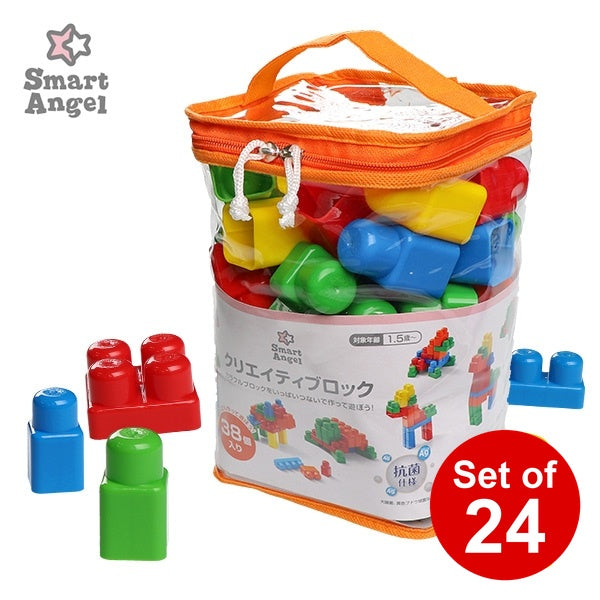 [ ケース販売 ]  SmartAngel  抗菌クリエイティブロック 38個入×24個入 [西松屋]【日本出荷】