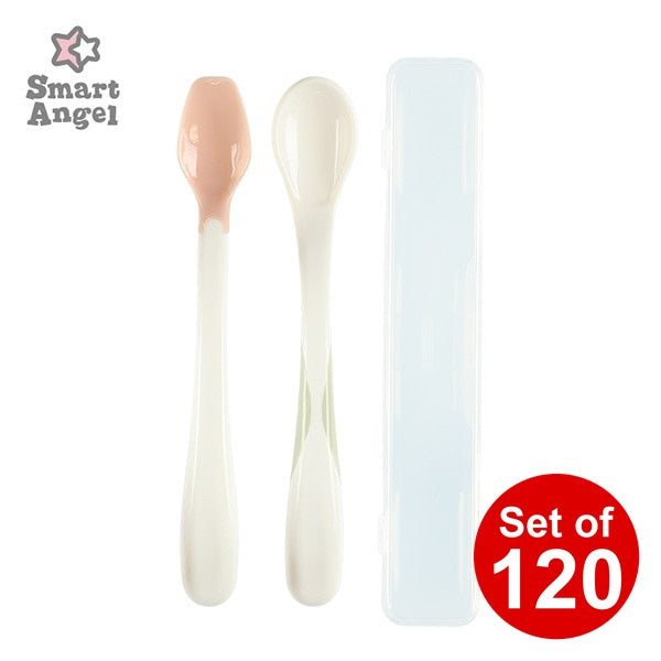 [ ケース販売 ]  SmartAngel  フィーディングスプーンセット ケース2個付き×120個入 [西松屋]【日本出荷】