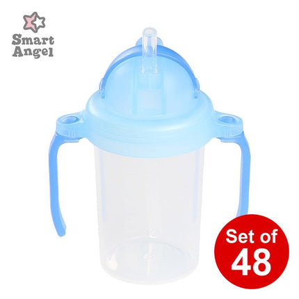 [ ケース販売 ]  SmartAngel  ミニストローマグ150ml（ブルー）×48個入 [西松屋]【日本出荷】