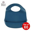 [ ケース販売 ]  SmartAngel  シリコンエプロン（ダークブルー）×60個入 [西松屋]【日本出荷】