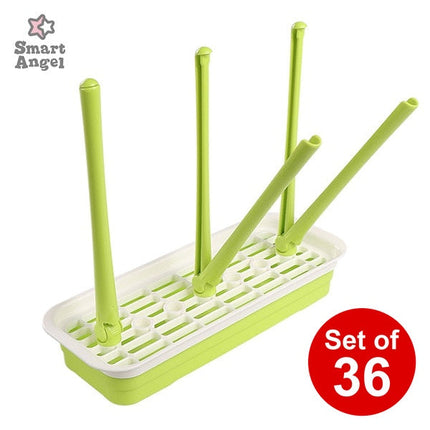 【日本製】[ ケース販売 ]  SmartAngel  抗菌哺乳びん乾燥スタンド（グリーン）×36個入 [西松屋]【日本出荷】
