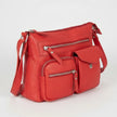 Greenwood Leather Multi-Pocket Crossbody Bag. Premium Pebbled Leather Handbag