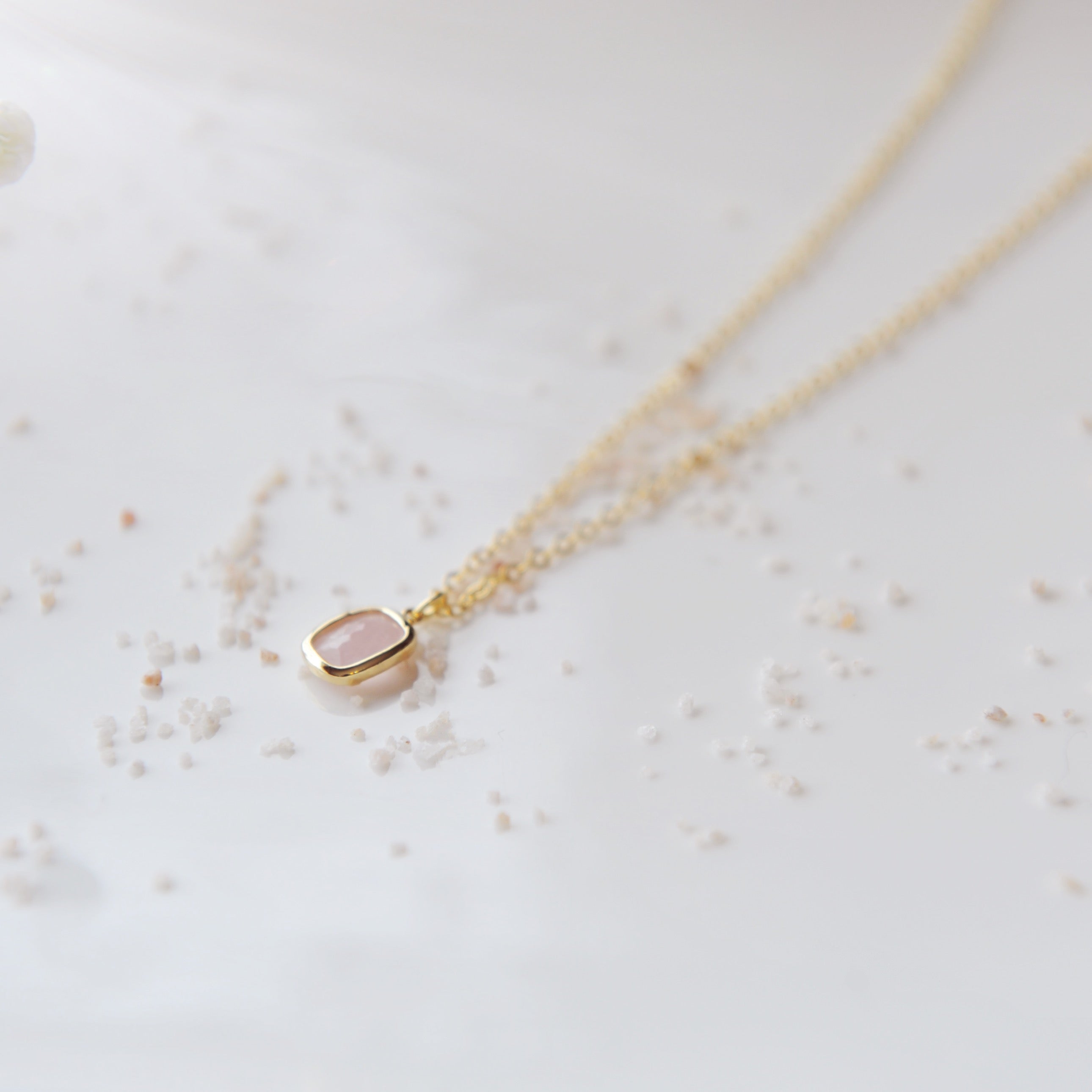Faceted Gemstone Necklace