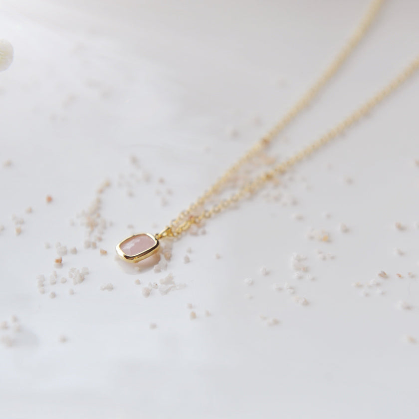 Faceted Gemstone Necklace
