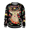 Ugly Christmas Sweater For gift Santa Deer Elf Funny Pullover