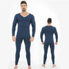 Winter Men's Sleepwear Loungewear Cashmere Long John set
