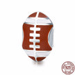 925 Sterling Silver Sports Ball DIY Bracelet Bead – Volleyball Football Baseball Tennis