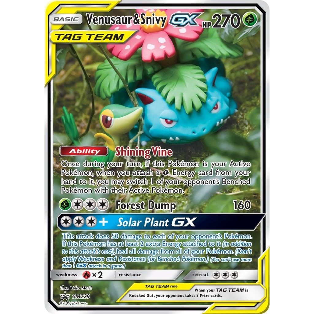 Venusaur & Snivy GX - SM229 (SM229) (SMP)