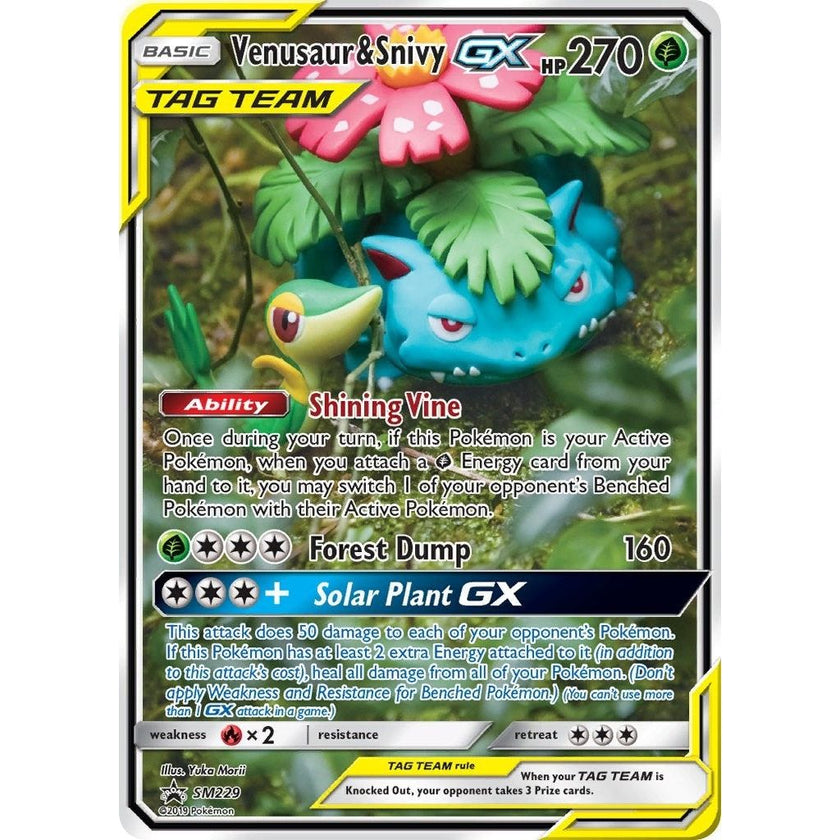 Venusaur & Snivy GX - SM229 (SM229) (SMP)