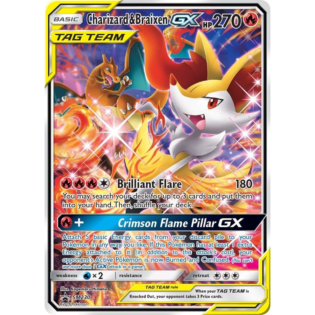 Charizard & Braixen GX - SM230 (SM230) (SMP)