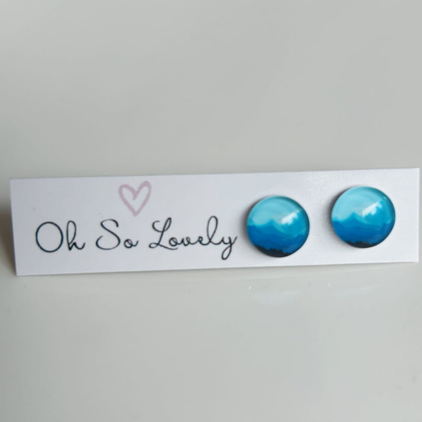 Comox Valley Mountain Stud Earrings
