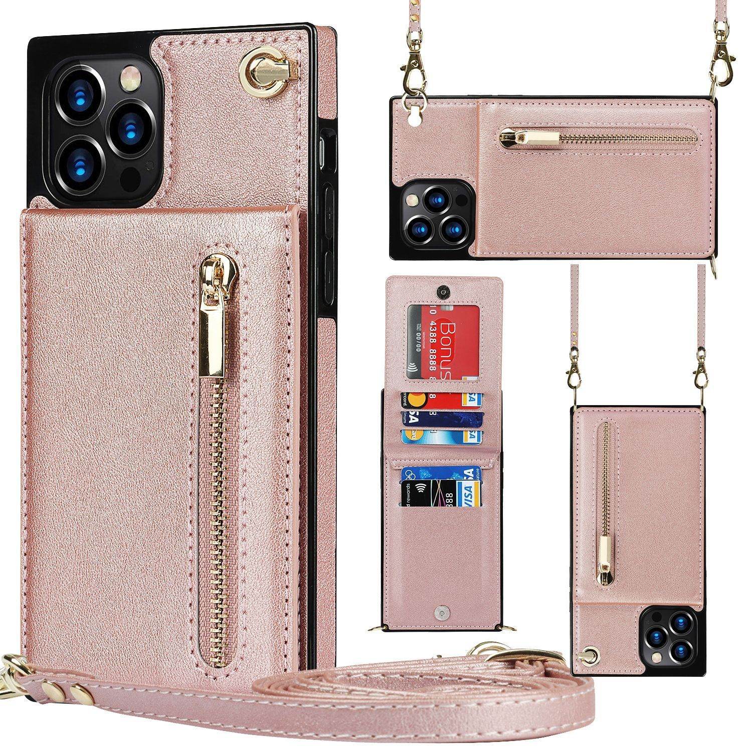 Samsung leather Crossbody Phone Case Card Holder Wallet leather case