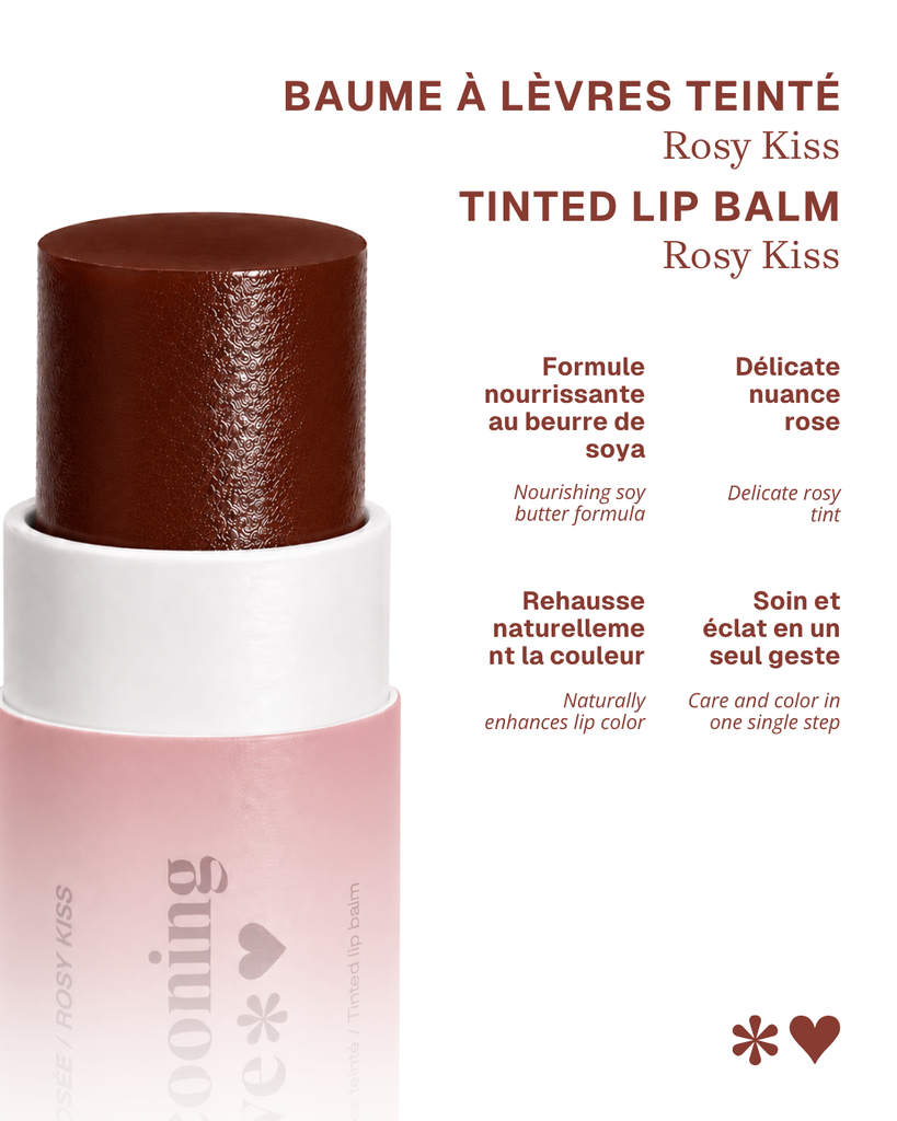 Baume à lèvres teinté - Baiser rosée