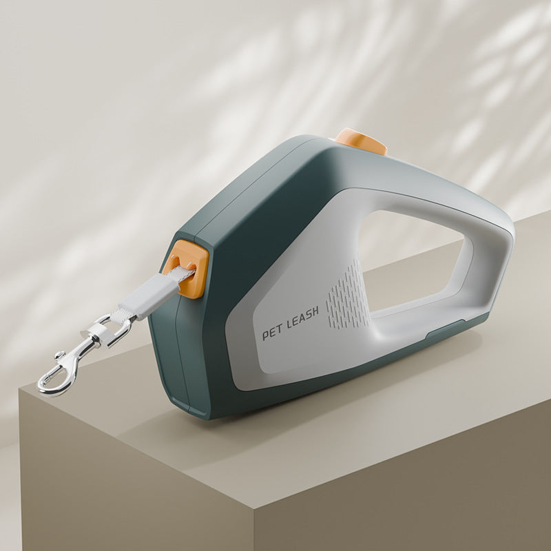 Geometric Design Retractable Dog Leash 5M – ABS Pet Traction Rope