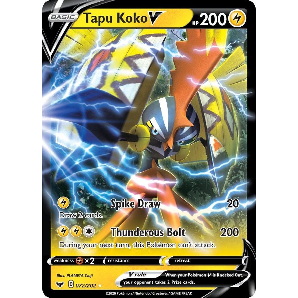 Tapu Koko V (072/202) (SWSH01)