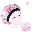 Beauty print Satin Silk Hair Bonnet for sleeping