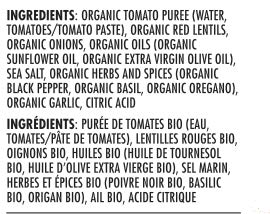 Perfect Chef - Red Lentil Pasta Sauce (740ml)