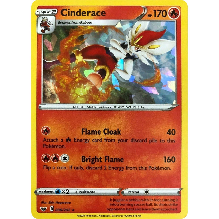 Cinderace - 036/202 (Cracked Ice Holo) (036/202) (PR)