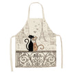 European and American cartoon cute cat apron