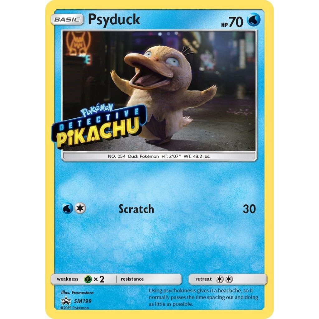 Psyduck - SM199 (Detective Pikachu Stamped) (SM199) (SMP)