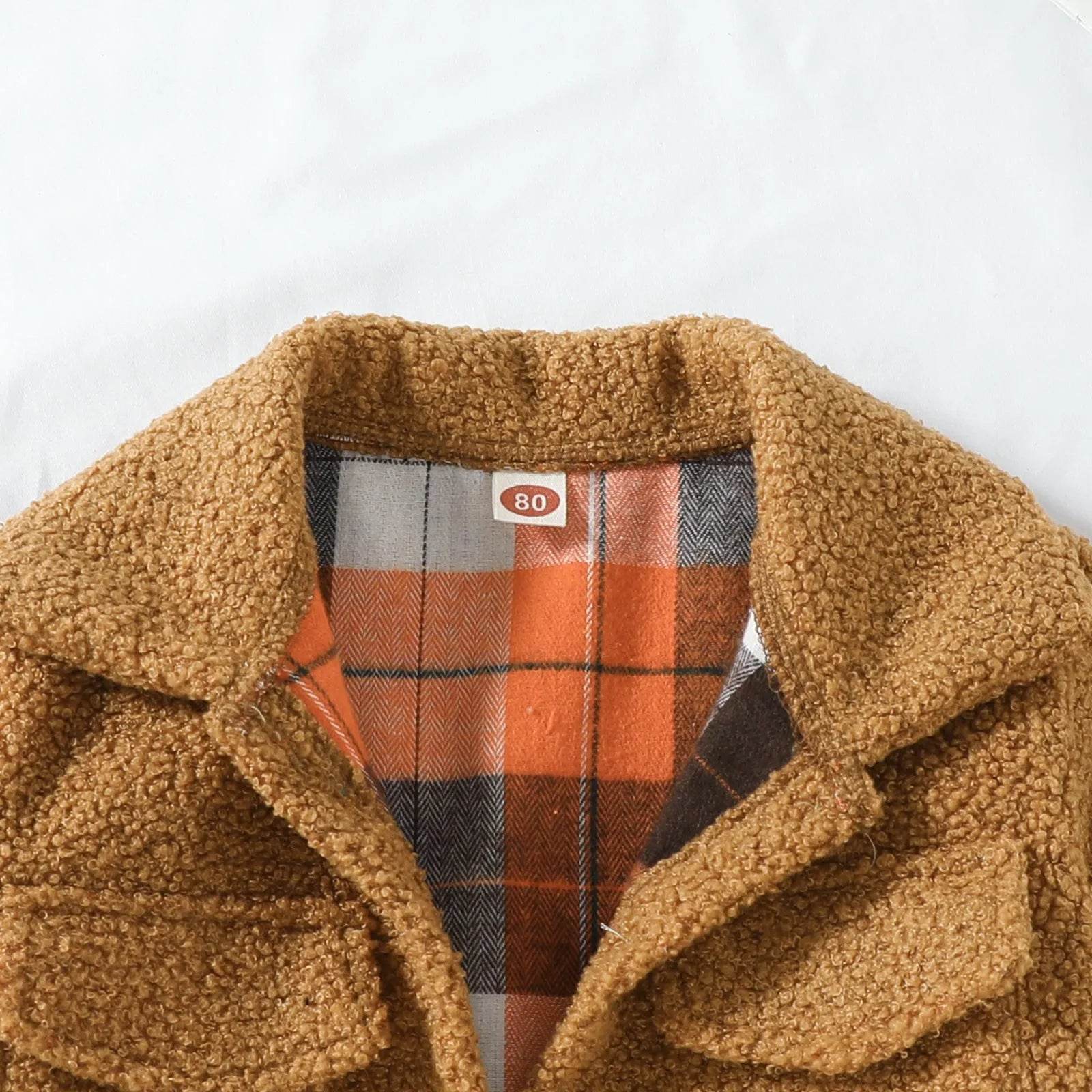 Autumn New Plush Plaid Reversible Coat