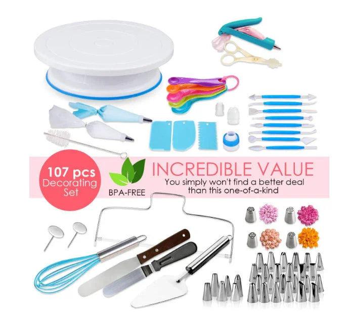 207 piece cake decorating mouth
