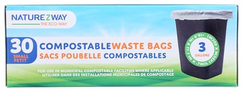 NatureZway - Waste Bags - Small 3 Gal (30ct)