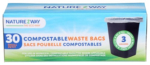 NatureZway - Waste Bags - Small 3 Gal (30ct)