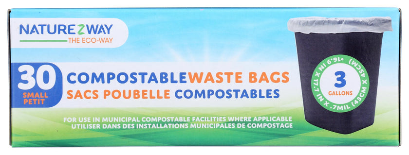 NatureZway - Waste Bags - Small 3 Gal (30ct)