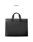 Men's Business Handheld Notebook Computer Best Leather Black Briefcase