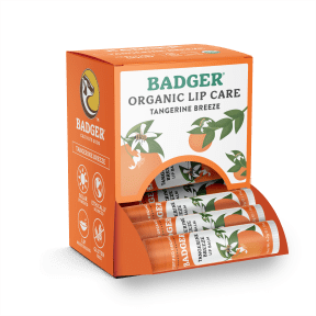 Badger Balms - Tangerine Breeze Lip Balm Display (4g)