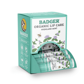 Badger Balms - Highland Mint Lip Balm Display (4g)
