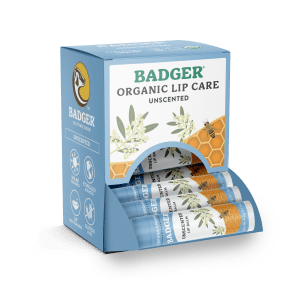 Badger Balms - Unscented Lip Balm Display (4g)