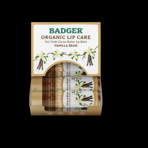 Badger Balms - Vanilla Bean Lip Balm Display (7g)