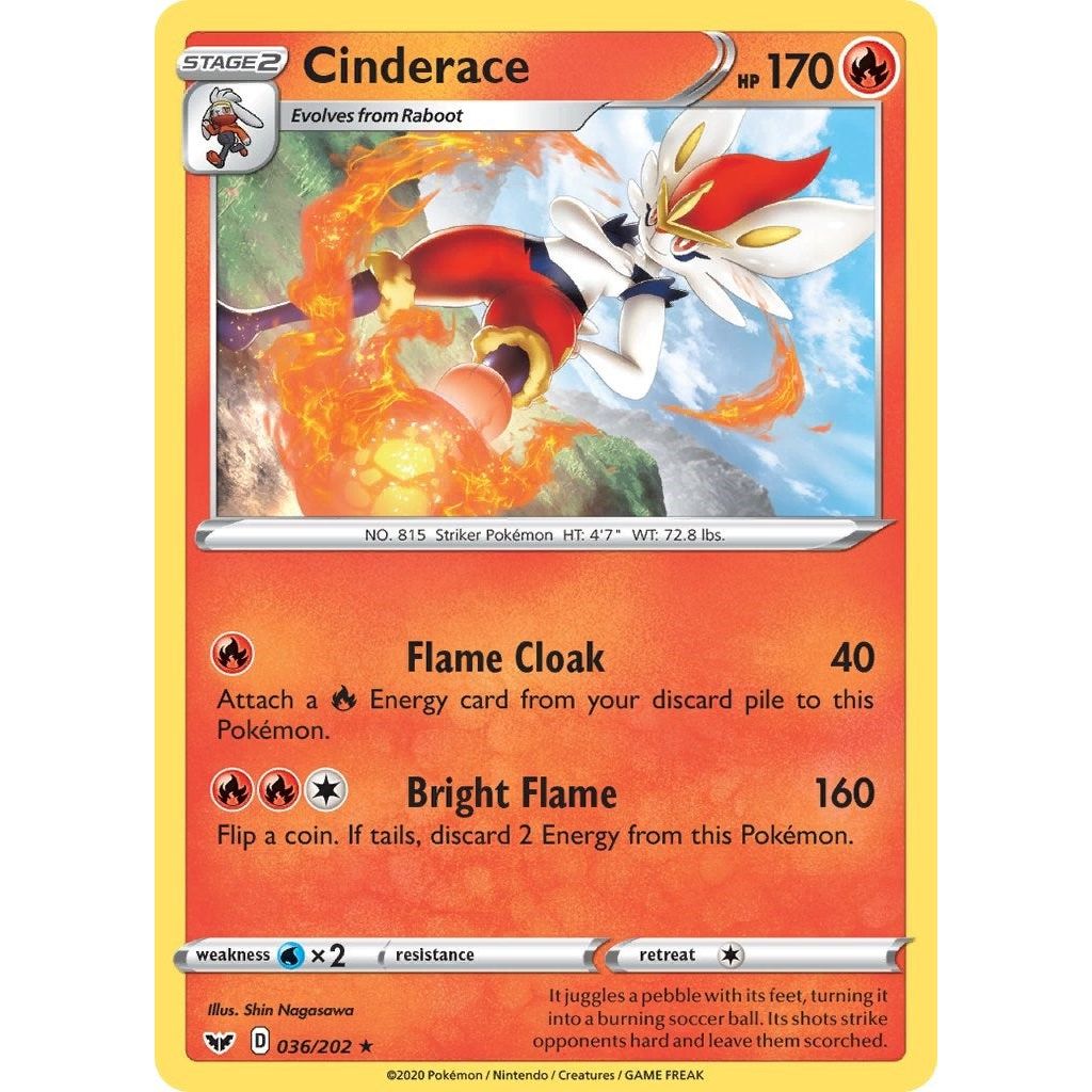 Cinderace (036) (036/202) (SWSH01)