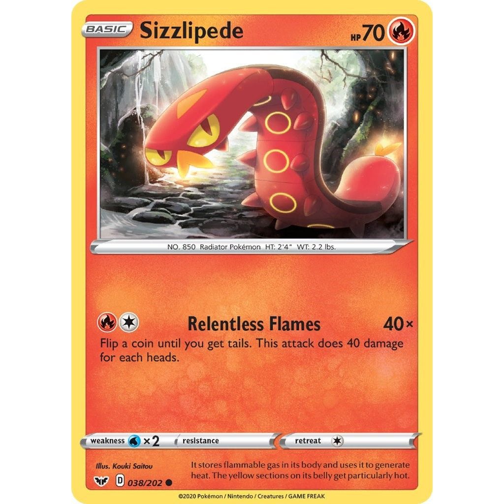 Sizzlipede (038) (038/202) (SWSH01)