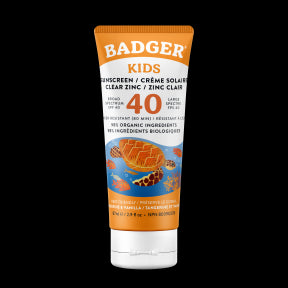 Badger Balms - SPF 40 Kids Clear Zinc Sunscreen (87ml)