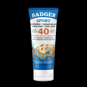 Badger Balms - SPF 40 Sport Clear Zinc Sunscreen (87ml)