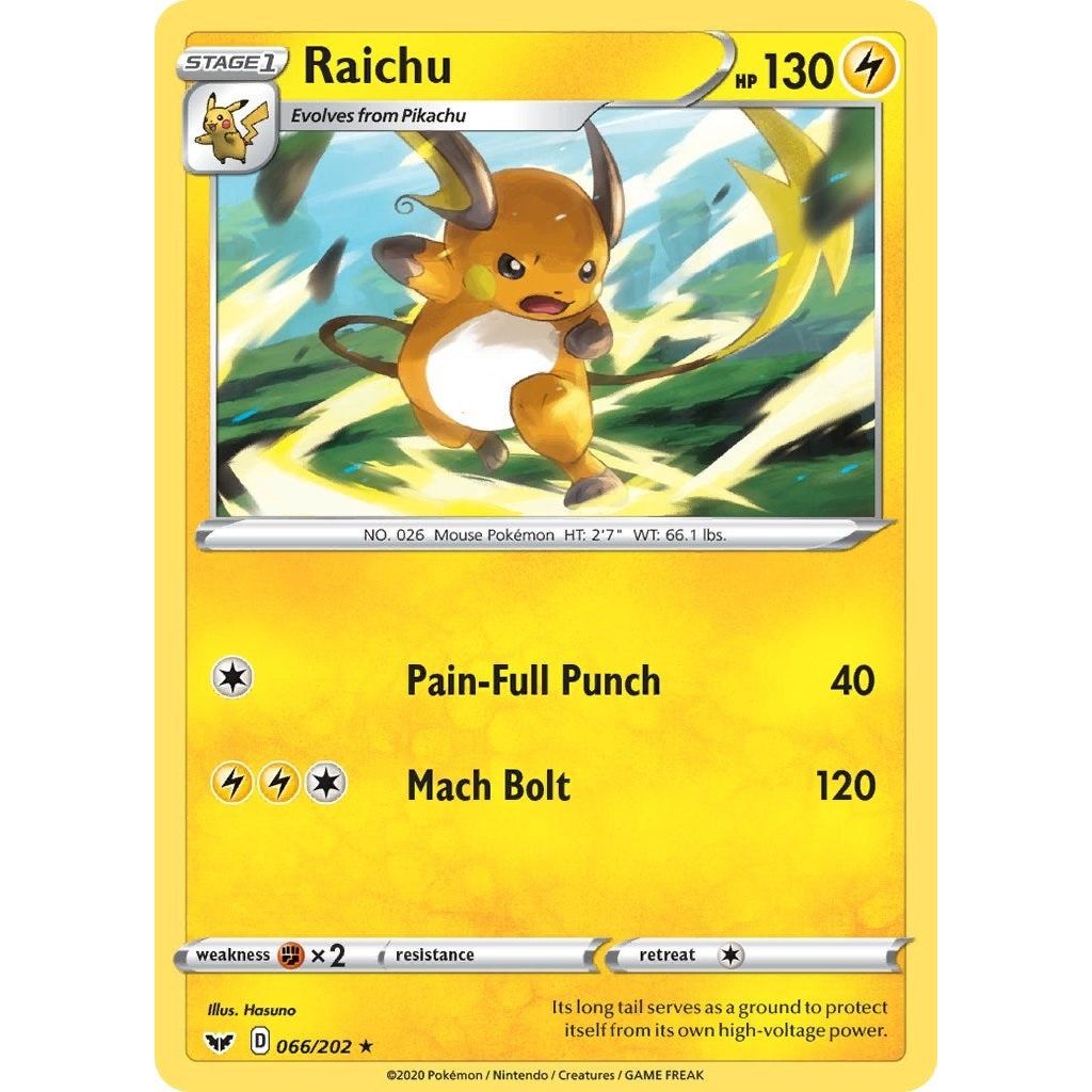 Raichu (066/202) (SWSH01)