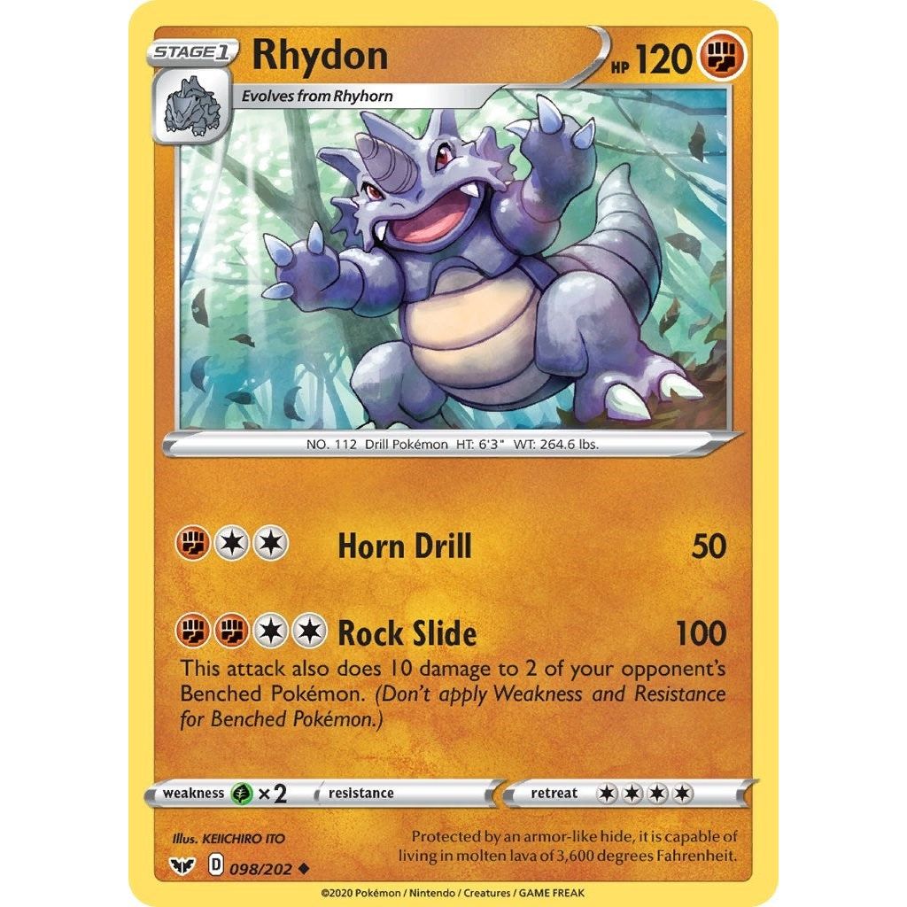 Rhydon (098/202) (SWSH01)