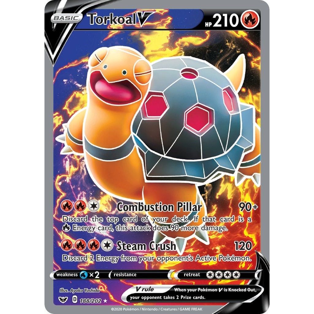 Torkoal V (Full Art) (188/202) (SWSH01)