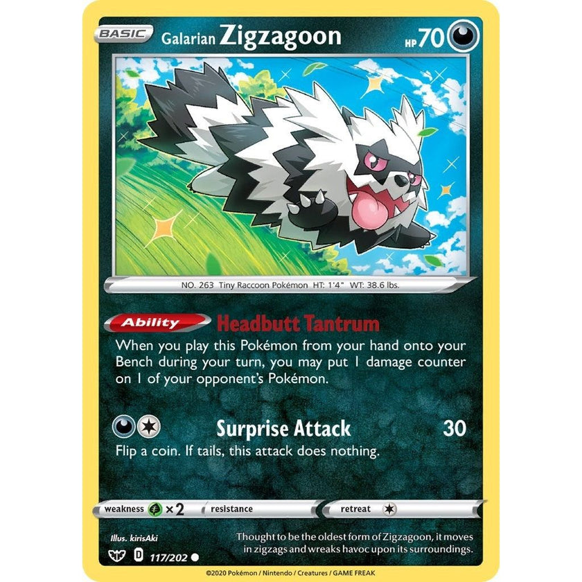 Galarian Zigzagoon (117/202) (SWSH01)