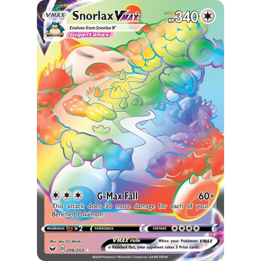 Snorlax VMAX (Secret) (206/202) (SWSH01)
