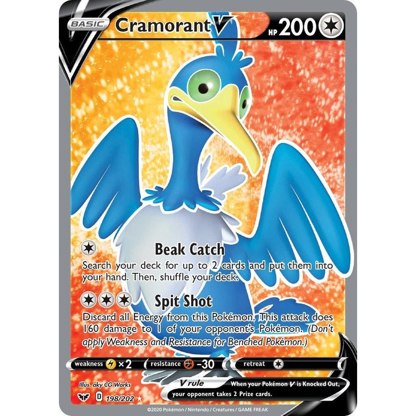 Cramorant V (Full Art) (198/202) (SWSH01)