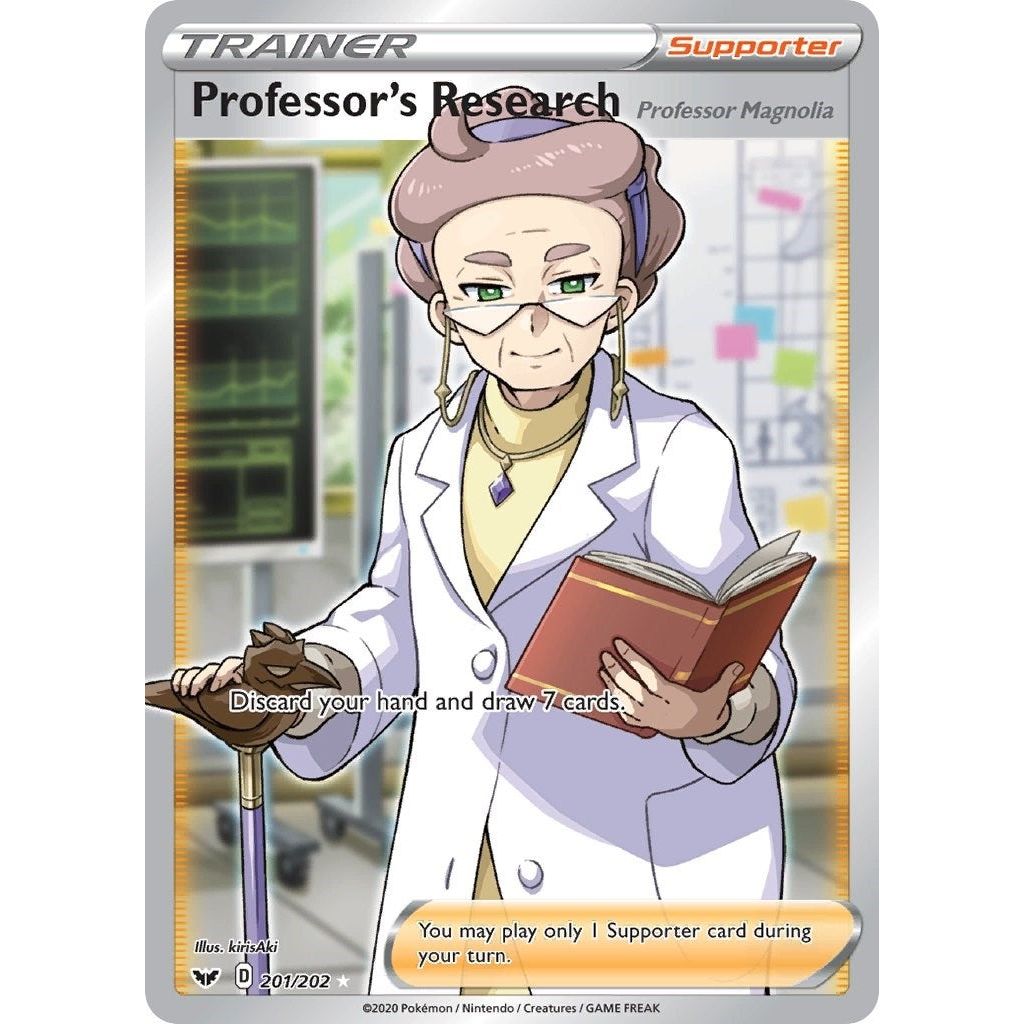 Professor's Research (Full Art) (201/202) (SWSH01)