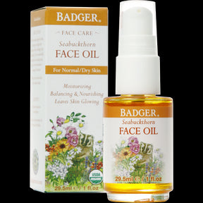 Badger Balms - Seabuckthorn Face Oil (Dry Skin) (30ml)