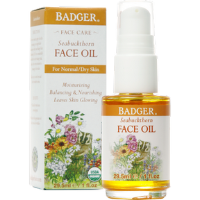 Badger Balms - Seabuckthorn Face Oil (Dry Skin) (30ml)