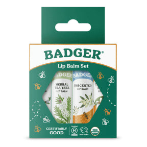 Badger Balms - Classic Lip 4-pack (Green Box) (4pk)