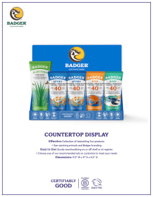 Badger Balms - Suncare Counter Display 20 Count (1disp)